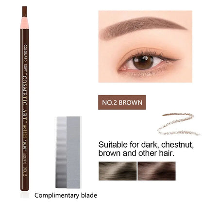 Crayon à sourcils marron imperméable, Microblading, maquillage pour remplissage, marquage, contour, cosmétiques longue durée