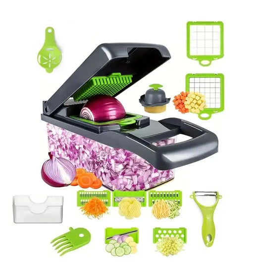 Multifunctional Vegetable Chopper Kitchen Vegetable Slicer Dicer Cut - Ton Monde Shop