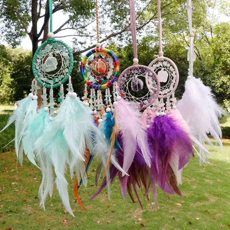 Natural Crystal Dream catchers 7 Chakras - Ton Monde Shop