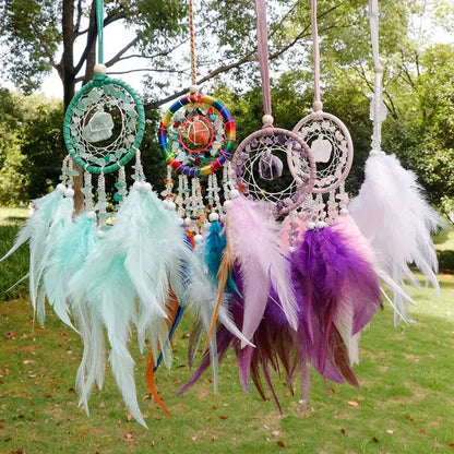 Natural Crystal Dream catchers 7 Chakras - Ton Monde Shop