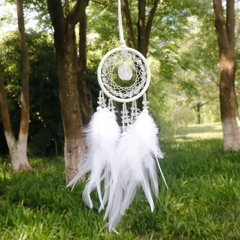 Natural Crystal Dream catchers 7 Chakras