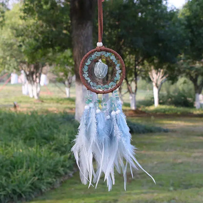 Natural Crystal Dream catchers 7 Chakras