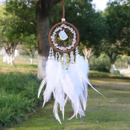 Natural Crystal Dream catchers 7 Chakras