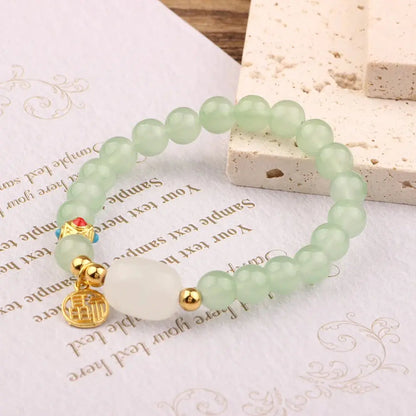 New Dopamine Female Ins Style Niche Design Cool Coorful New Chinese Beaded Fresh Beads Bracelet