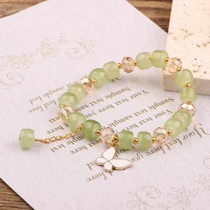 New Dopamine Female Ins Style Niche Design Cool Coorful New Chinese Beaded Fresh Beads Bracelet