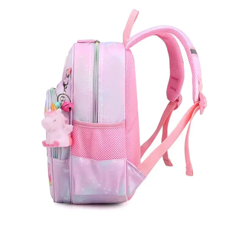 New Unicorn Backpack For Girls Cartoon Pink Princess School Bags - Ton Monde Shop