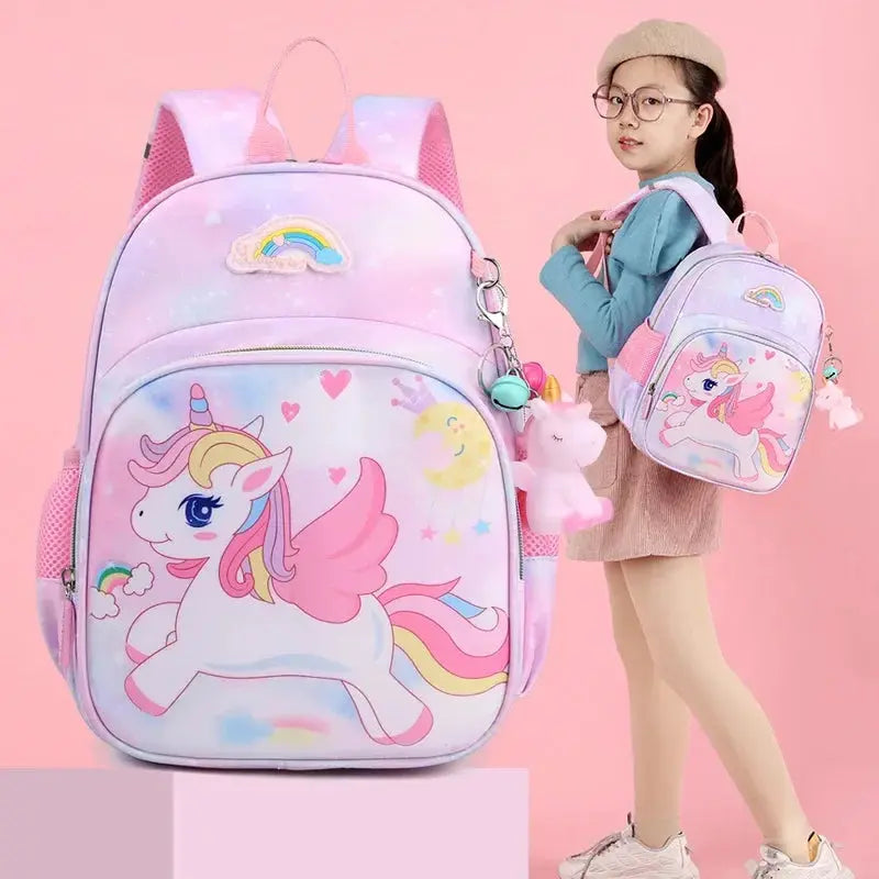 New Unicorn Backpack For Girls Cartoon Pink Princess School Bags - Ton Monde Shop