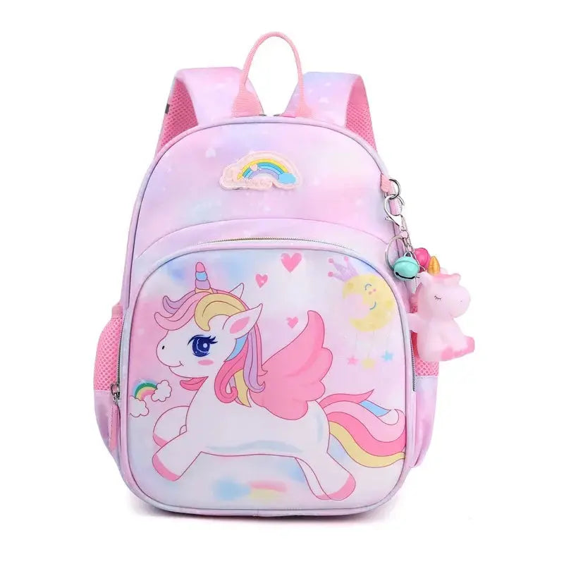 New Unicorn Backpack For Girls Cartoon Pink Princess School Bags