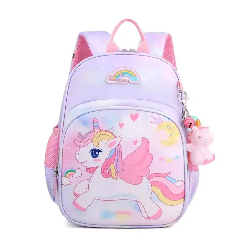 New Unicorn Backpack For Girls Cartoon Pink Princess School Bags