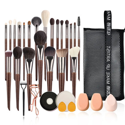 OVW Natural Makeup Brushes Set Eyeshadow Make Up Brush Goat Hair Kit