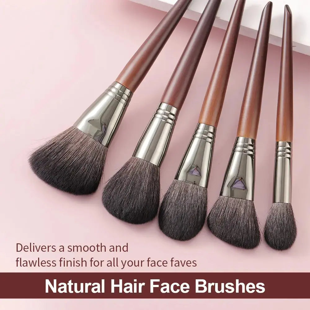 OVW Natural Makeup Brushes Set Eyeshadow Make Up Brush Goat Hair Kit - Ton Monde Shop