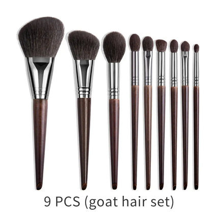 OVW ensemble de pinceaux de maquillage naturel fard à paupières maquillage brosse Kit de cheveux de chèvre pour le maquillage nabor kistey mélange pinceaux maquillage