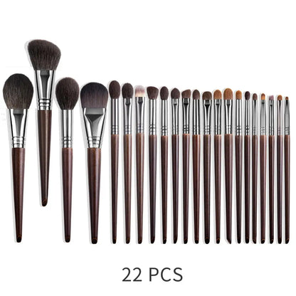 OVW ensemble de pinceaux de maquillage naturel fard à paupières maquillage brosse Kit de cheveux de chèvre pour le maquillage nabor kistey mélange pinceaux maquillage