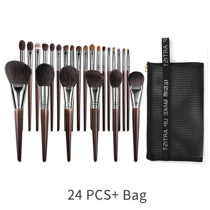 OVW ensemble de pinceaux de maquillage naturel fard à paupières maquillage brosse Kit de cheveux de chèvre pour le maquillage nabor kistey mélange pinceaux maquillage