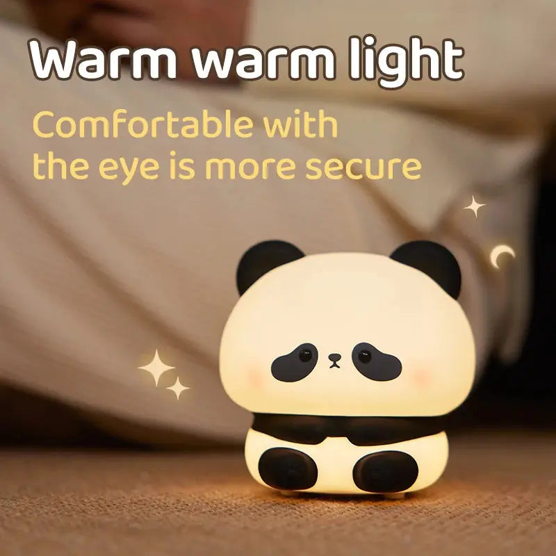 Panda LED Night Light Silicone USB Rechargeable Timing Touch - Ton Monde Shop