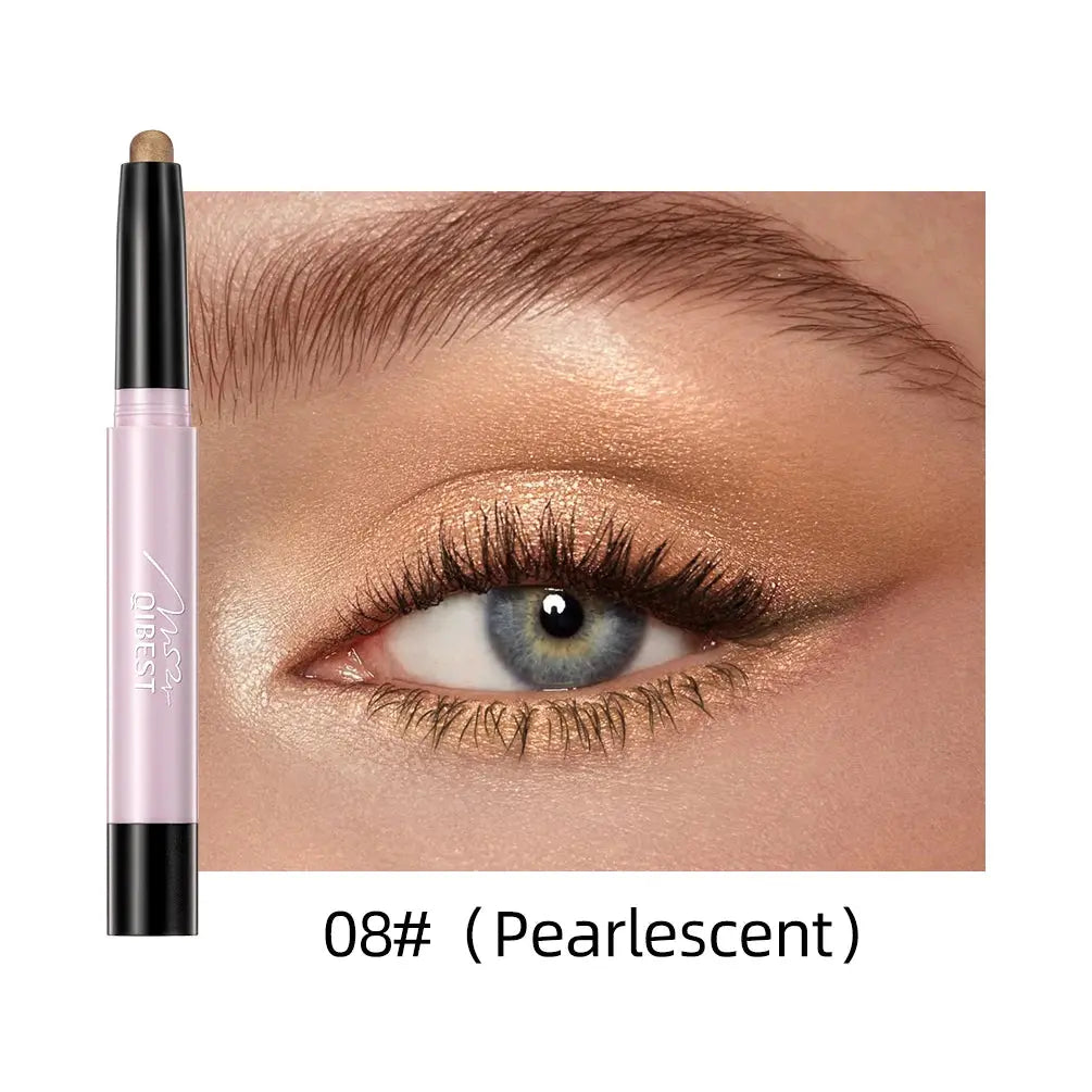 Pearlescent Eyeshadow Eyeliner Pencil Waterproof Glitter Matte Nude Eye Shadow