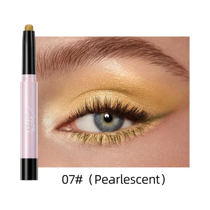 Pearlescent Eyeshadow Eyeliner Pencil Waterproof Glitter Matte Nude Eye Shadow