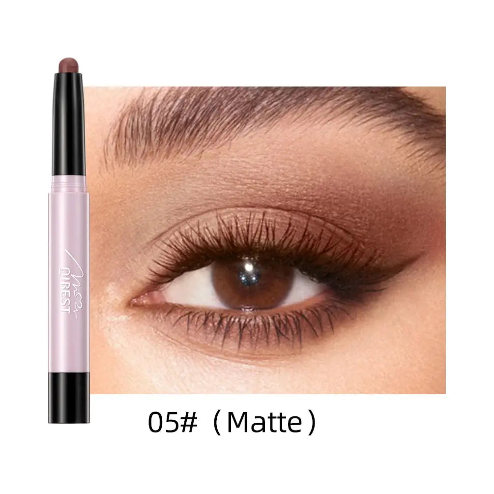 Pearlescent Eyeshadow Eyeliner Pencil Waterproof Glitter Matte Nude Eye Shadow