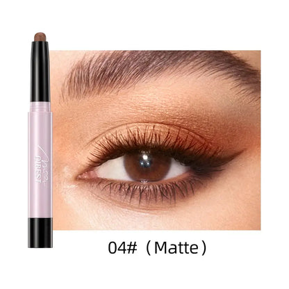 Pearlescent Eyeshadow Eyeliner Pencil Waterproof Glitter Matte Nude Eye Shadow