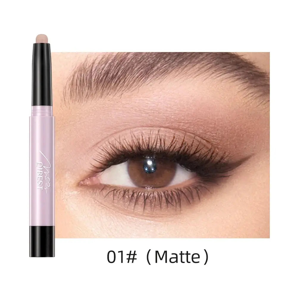 Pearlescent Eyeshadow Eyeliner Pencil Waterproof Glitter Matte Nude Eye Shadow