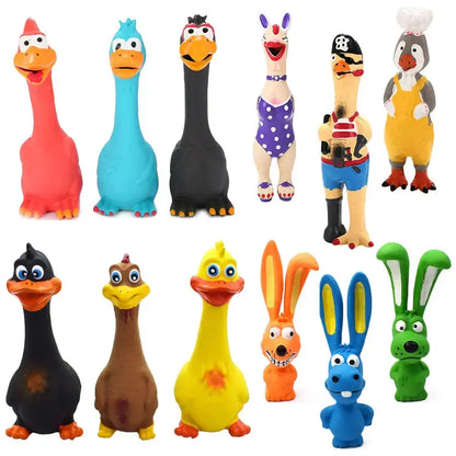 Pets Dog Toys Screaming Chicken Sound Puppy Bite Resistant Chew Toy Interactive - Ton Monde Shop