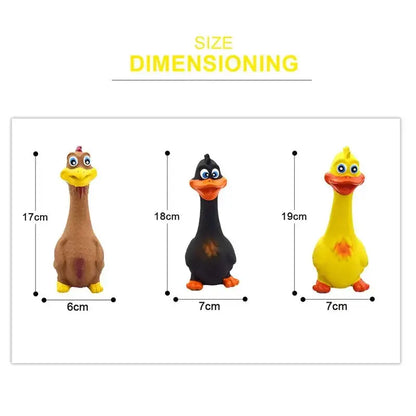 Pets Dog Toys Screaming Chicken Sound Puppy Bite Resistant Chew Toy Interactive - Ton Monde Shop