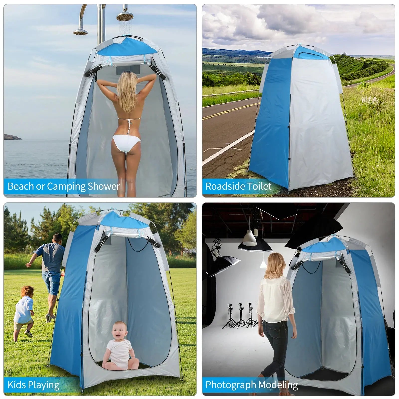 Portable Beach Shower Toilet Changing Tent Sun Rain Shelter Privacy Shelter Tent - Ton Monde Shop