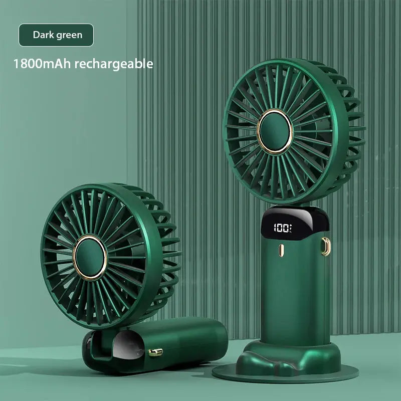 Portable Fan Rechargeable 90° Foldable Fan Mini Air Conditioner