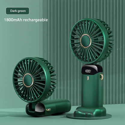 Portable Fan Rechargeable 90° Foldable Fan Mini Air Conditioner