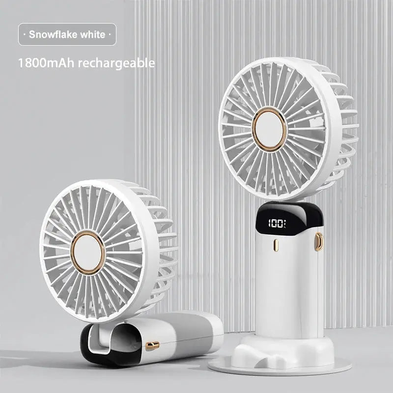 Portable Fan Rechargeable 90° Foldable Fan Mini Air Conditioner