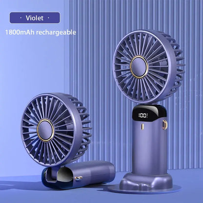 Portable Fan Rechargeable 90° Foldable Fan Mini Air Conditioner