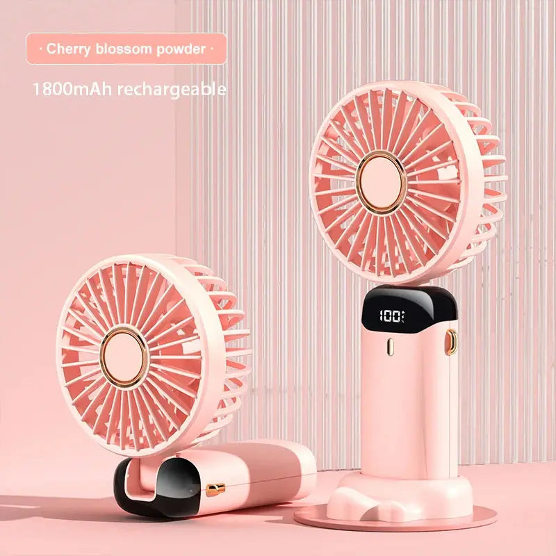 Portable Fan Rechargeable 90° Foldable Fan Mini Air Conditioner