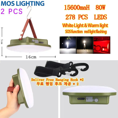 Portable Torch Tent Lantern Strong Light Led 60 Hours Endurence