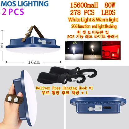 Portable Torch Tent Lantern Strong Light Led 60 Hours Endurence