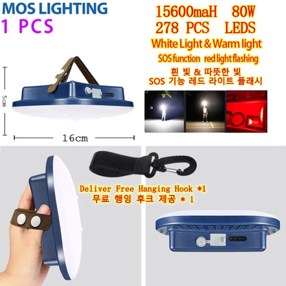 Portable Torch Tent Lantern Strong Light Led 60 Hours Endurence