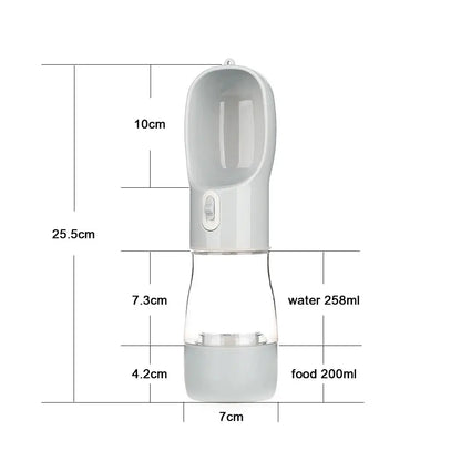 Portable Water Bottle, Food and Water Container For Pets