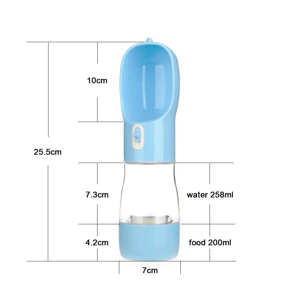 Portable Water Bottle, Food and Water Container For Pets