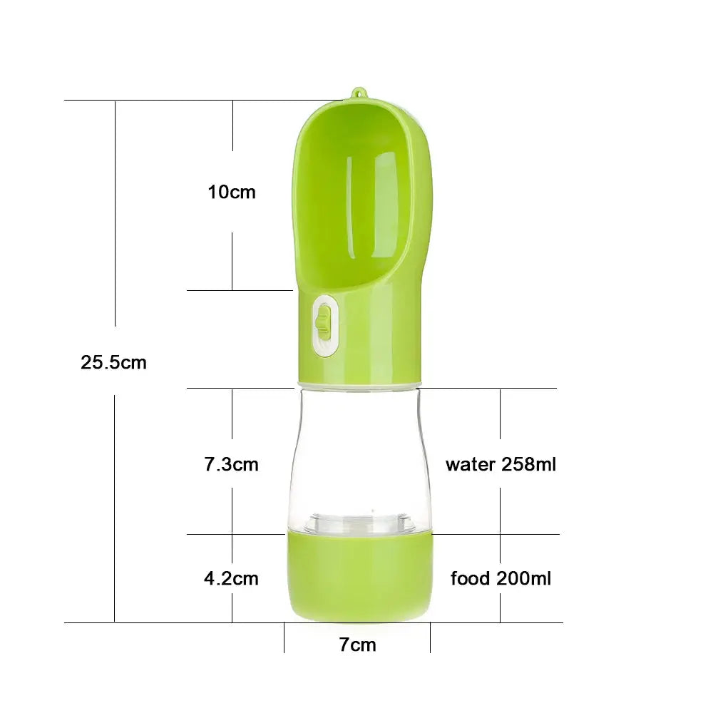 Portable Water Bottle, Food and Water Container For Pets