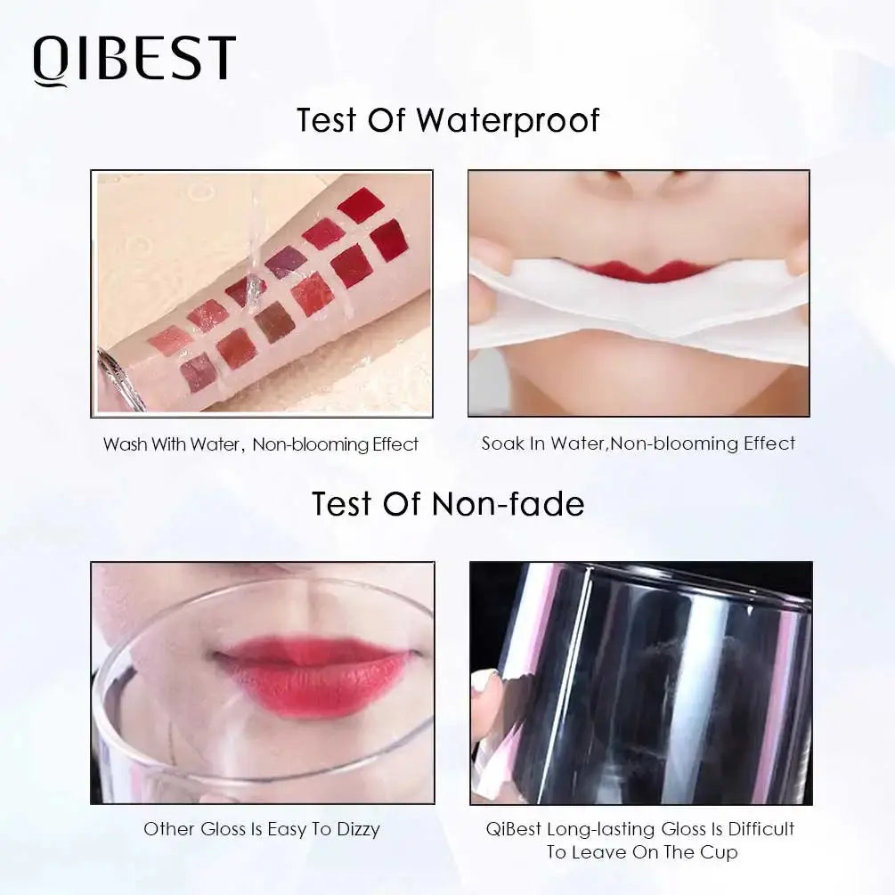 QIBEST Matte Liquid Lipstick Waterproof Long Lasting - Ton Monde Shop