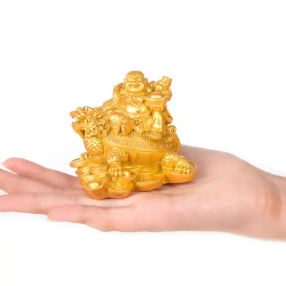 Resin God of Wealth Laughing Buddha Statue - Ton Monde Shop