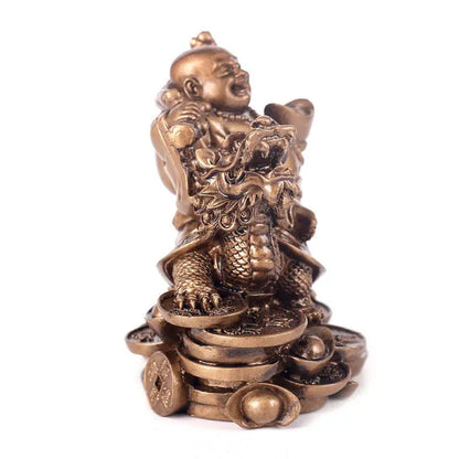 Resin God of Wealth Laughing Buddha Statue - Ton Monde Shop