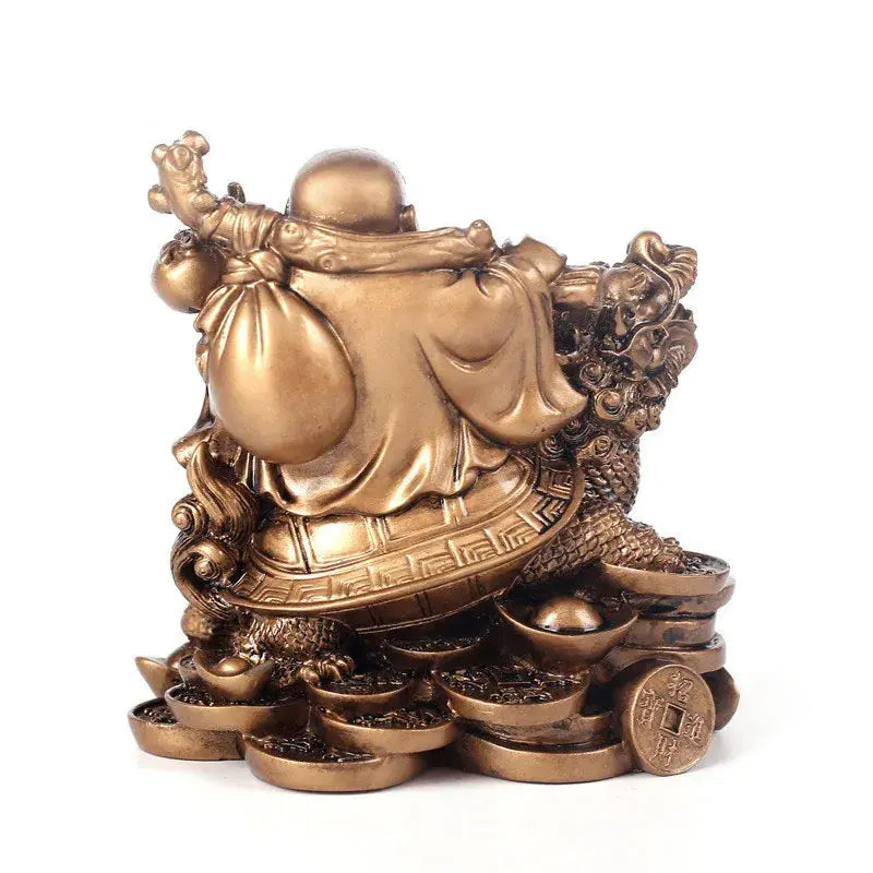 Resin God of Wealth Laughing Buddha Statue - Ton Monde Shop