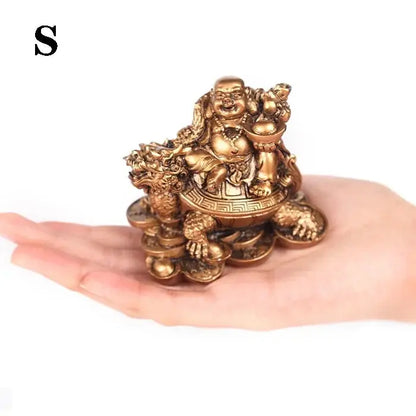 Resin God of Wealth Laughing Buddha Statue