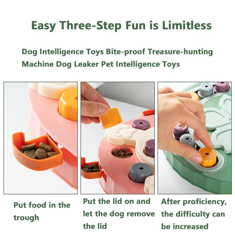 Dog Puzzle Toys Slow Feeder Interactive Increase Puppy IQ Food Dispenser Slowly Eating NonSlip Bowl Pet Cat Dogs Training Game