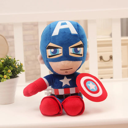 27cm Man Spiderman Plush Toys Movie Dolls Marvel Avengers Soft Stuffed Hero Captain America Iron Christmas Gifts for Kids