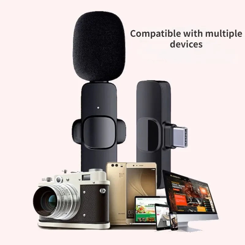 Professional Wireless Lapel Microphone for IPhone, IPad - Condenser Recording Mic for Interview Video Podcast Vlog YouTube