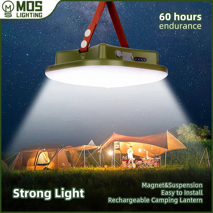 MOSLIGHTING Rechargeable Camping Lights Strong Magnet Zoom Portable Torch Tent Lantern Work Maintenance Lighting Outdoors LED