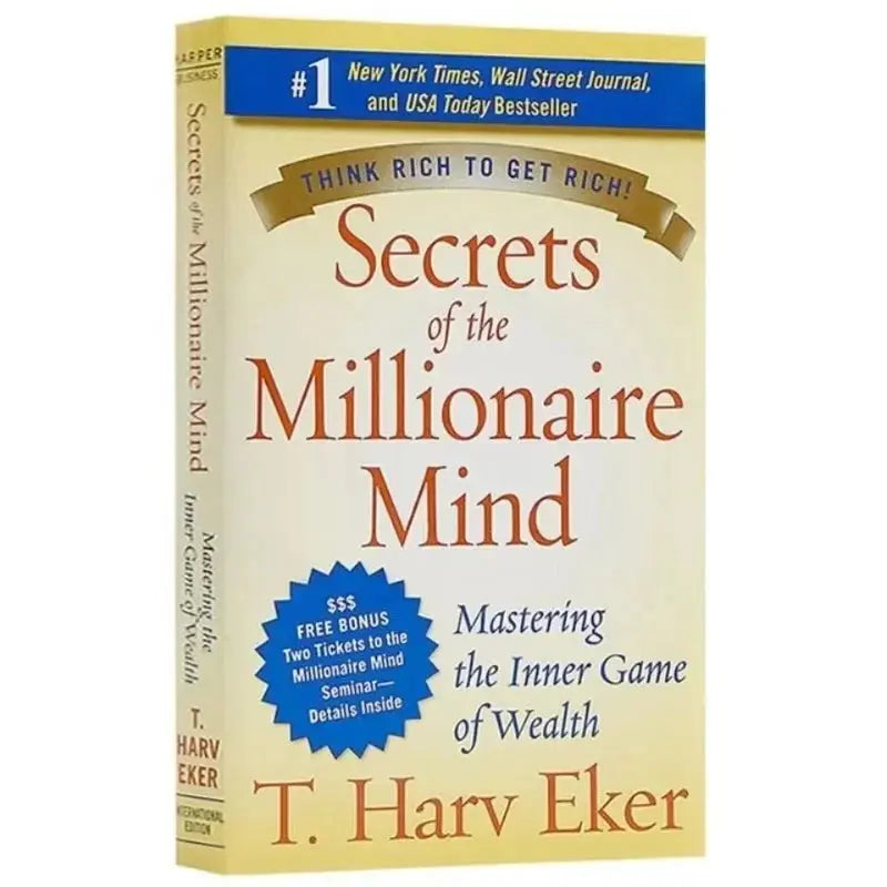 Les secrets de l'esprit millionnaire par T. Harv Eker Maîtriser le jeu intérieur de la richesse Livre éducatif d'éveil financier