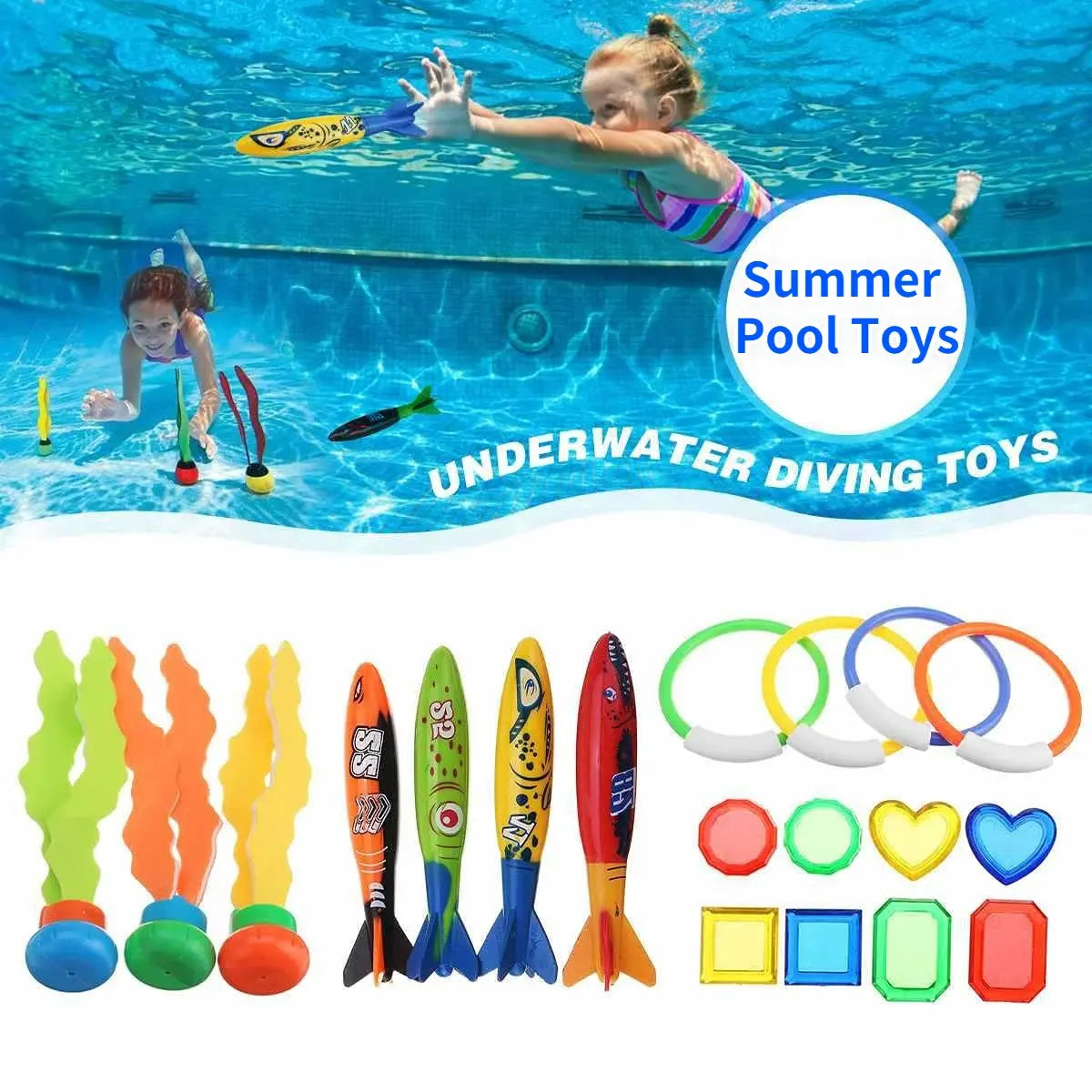 Shark Rocket Toy Pool Dive Water Fun - Ton Monde Shop