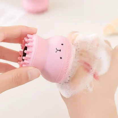 Silicone Face Cleansing Brush Octopus Shape Deep Pore Exfoliating Blackhead Makeup Tool - Ton Monde Shop